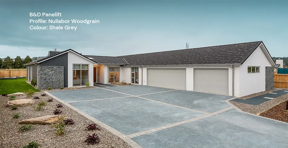 b and d panelift sectional woodgrain