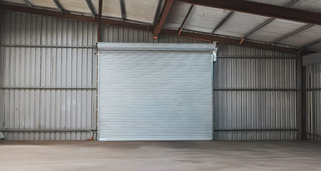 Industrial strength roller door fitted in Brisbane Warehouse by Performance Garage Doors